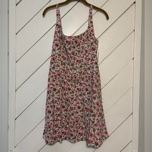 Old Navy Floral Mini Dress - Pink and White